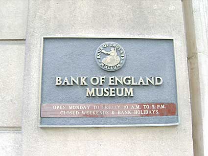 Bank plaque