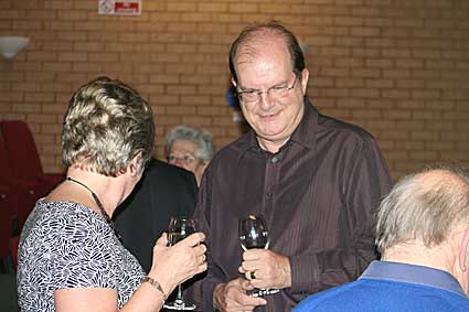 Enjoying a glass of wine